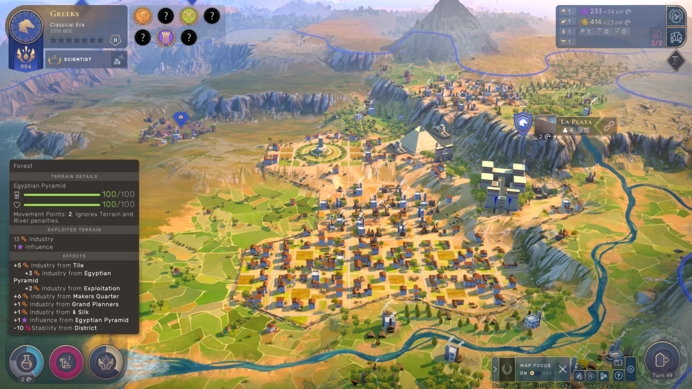Las ciudades en el nuevo juego de Amplitude Studios